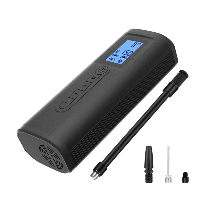 Electric Bike Pump With Pressure Gauge